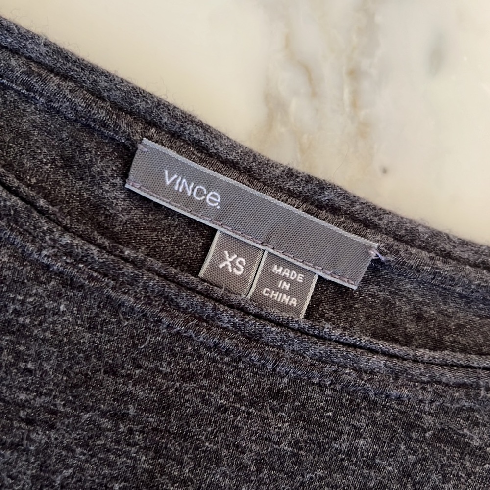 Vince super soft wide neck long sleeve tshirt